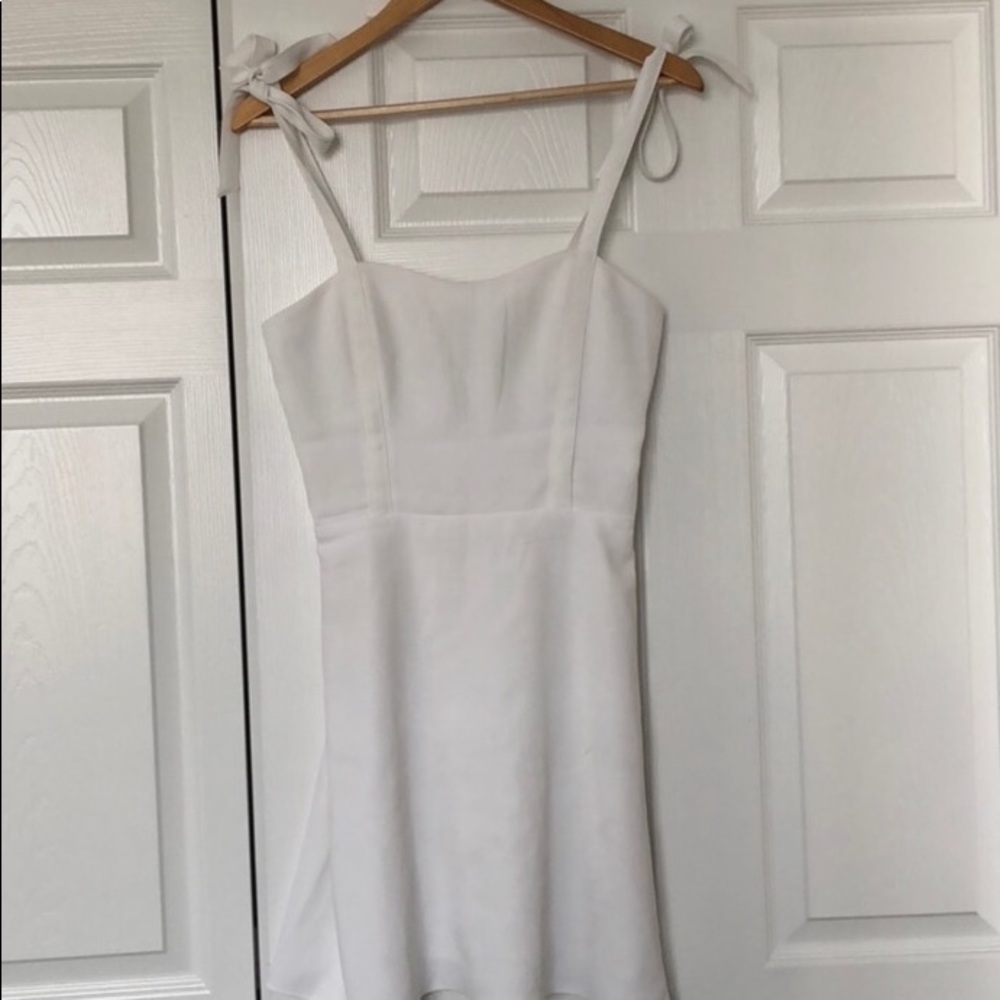 White Sunday best Aritzia mini dress